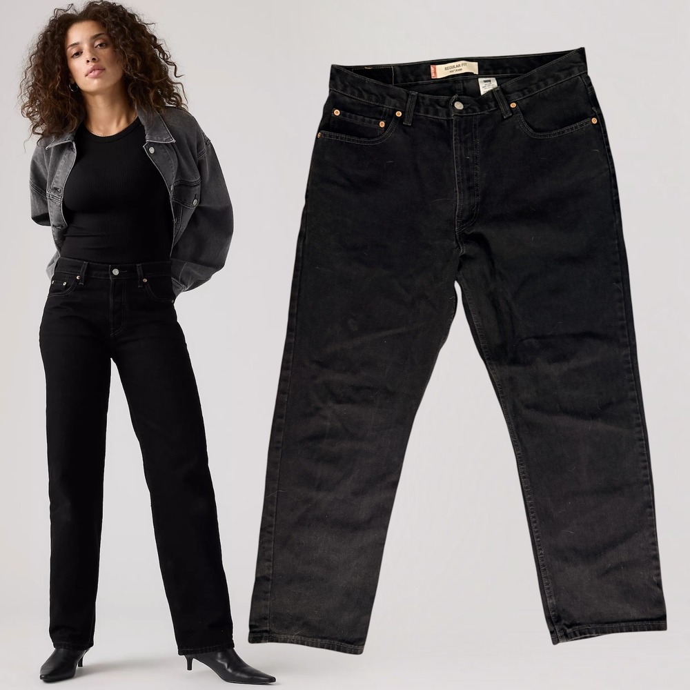 Levi's 505 Jeans Vintage Made In Canada Black 36x30
